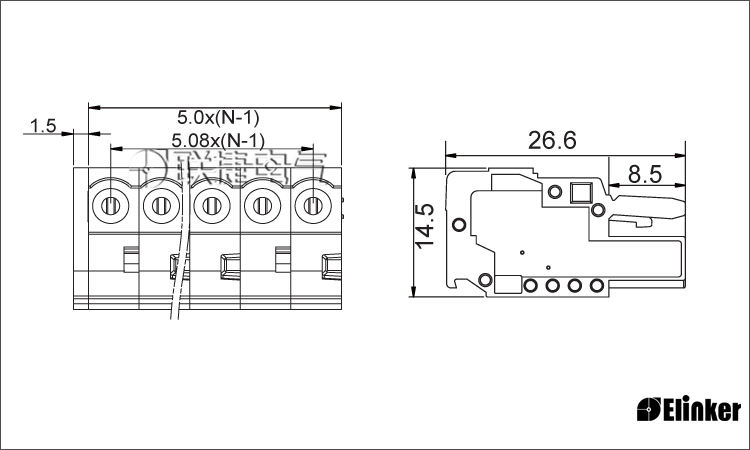 LSC1-5.0弹簧式接线端子
