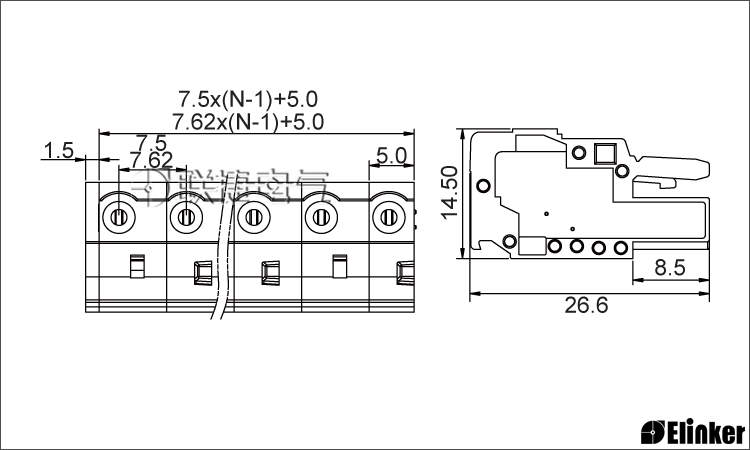 LSC1-7.5弹簧式接线端子
