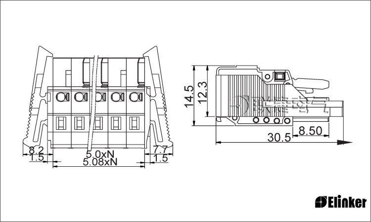 LSC1J-5.0弹簧式接线端子